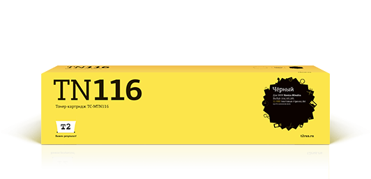 

Картридж лазерный T2 TC-MTN116 (TN-116), черный, 11000 страниц, совместимый для Konica Minolta