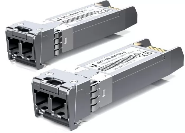 

Модуль SFP+ UBIQUITI UACC-OM-MM-10G-D-2, 300 км, LC, Tx:850 нм, Rx:850 нм, 10 Гбит/с, MM, двойной, DDM, 2 шт. (UACC-OM-MM-10G-D-2), UACC-OM-MM-10G-D-2