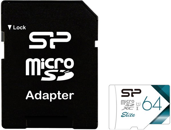 

Карта памяти 64Gb microSDHC Silicon Power Elite Class 10 UHS-I + адаптер (SP064GBSTXBU1V21S)