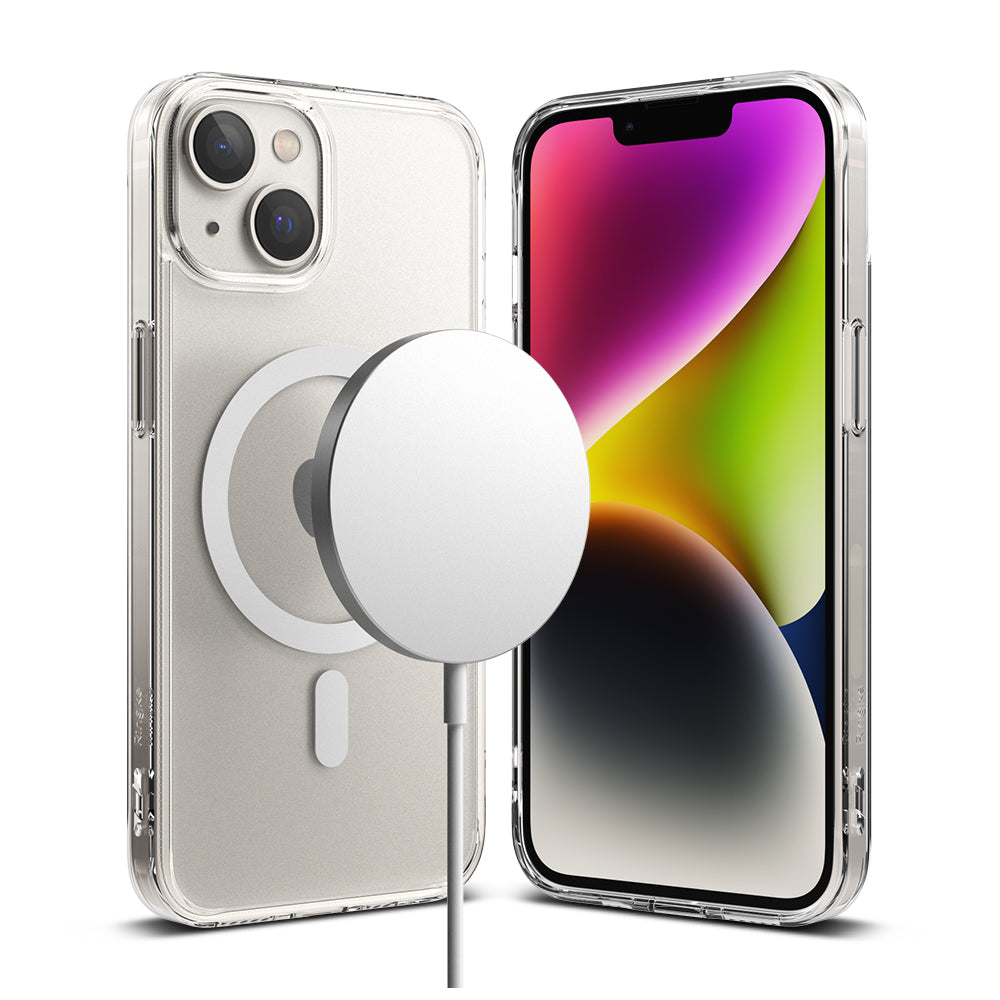 Чехол-накладка Ringke Fusion Magnetic Matte для смартфона Apple iPhone 14, силикон, прозрачный (0004189933)