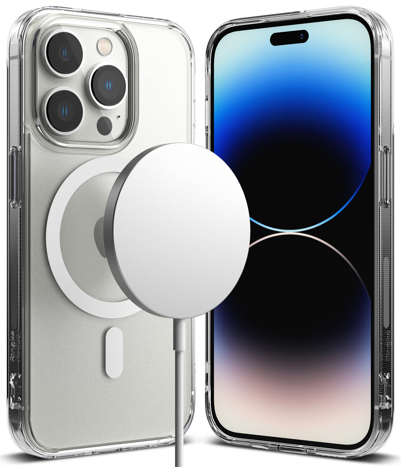 

Чехол-накладка Ringke Fusion Magnetic Matte для смартфона Apple iPhone 14 Pro Max, силикон, прозрачный (0004190496)