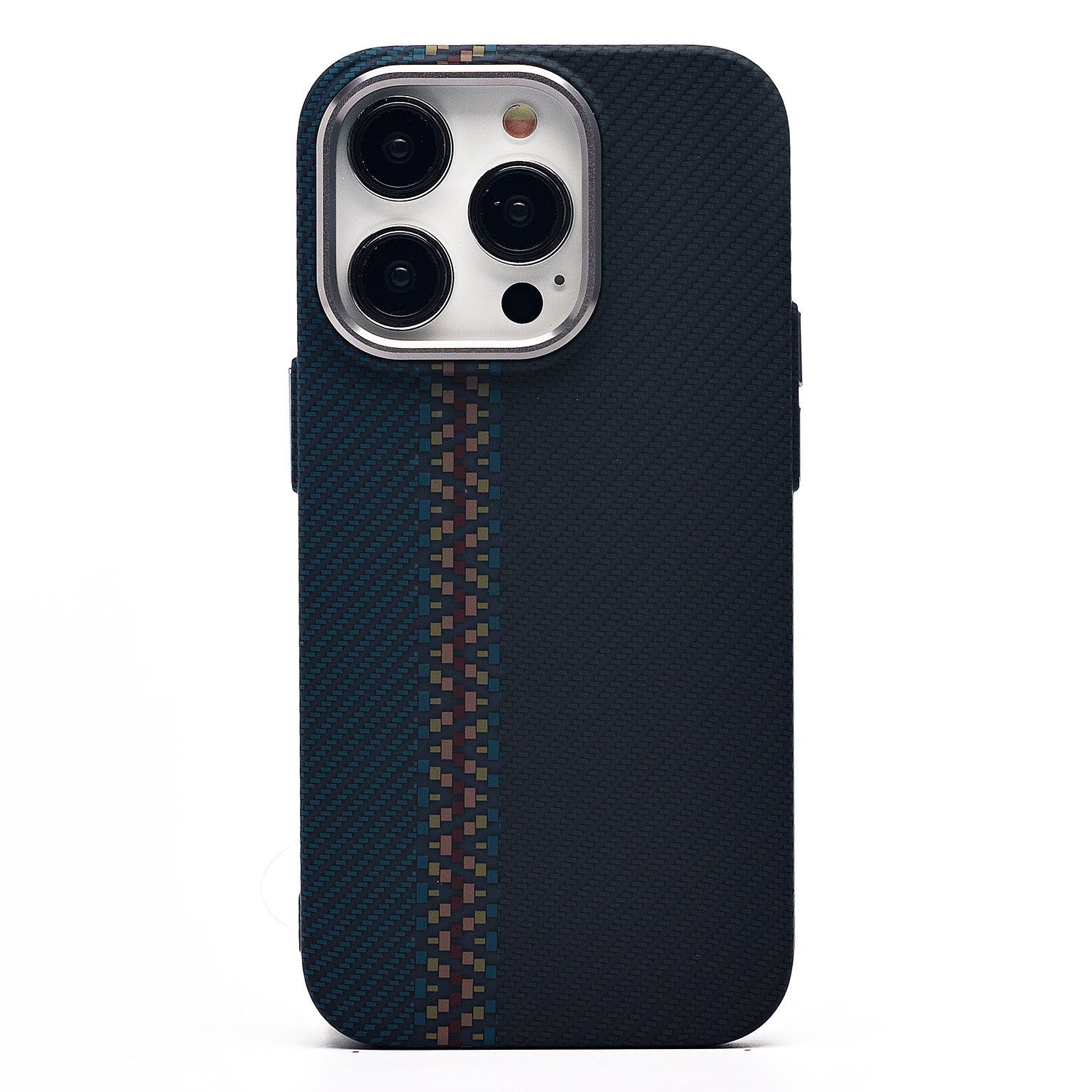 

Чехол-накладка Luxo Creative PC для смартфона Apple iPhone 14 Pro, TPU, черный/синий 121 (230961)