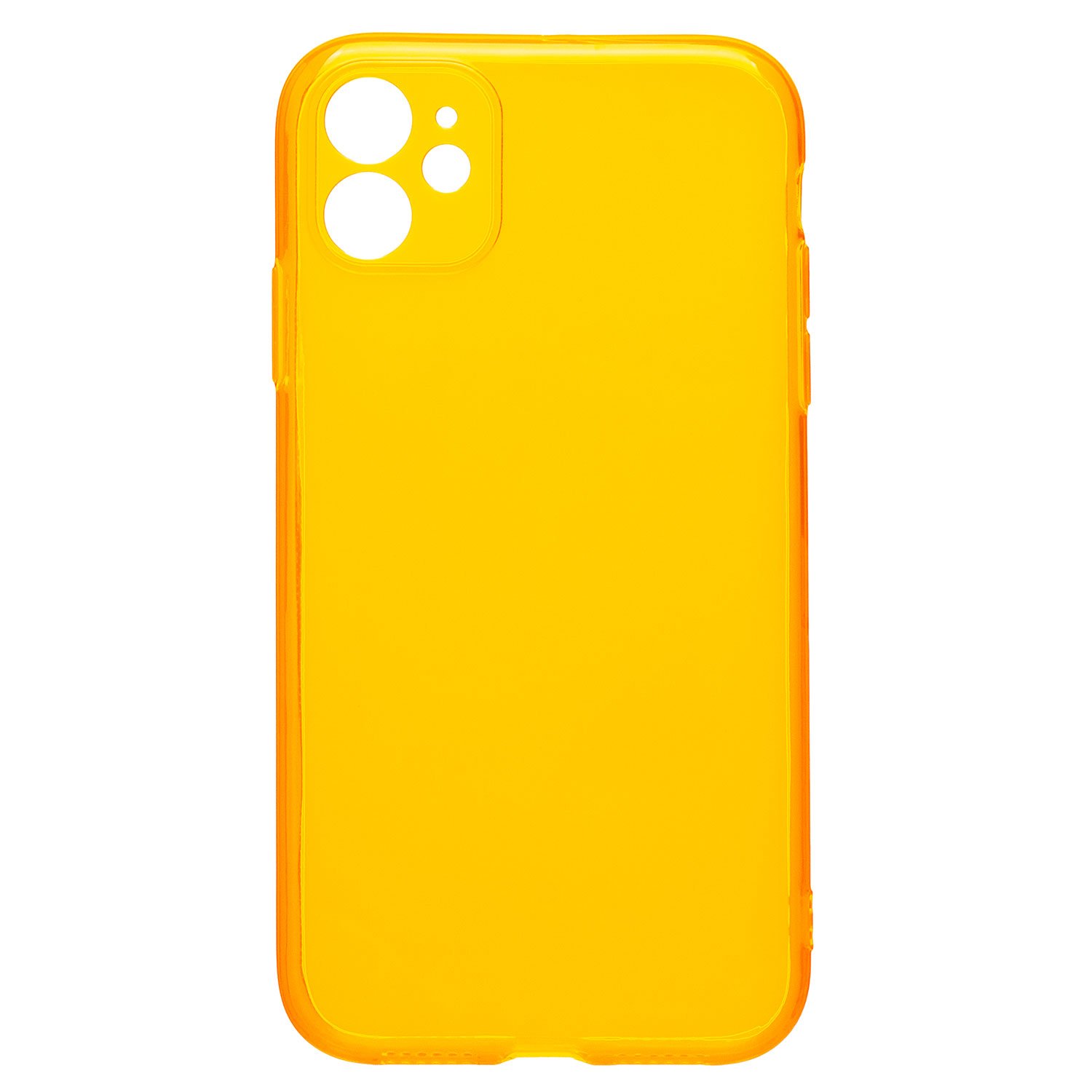 Чехол-накладка SC344 для смартфона Apple iPhone 11, прозрачный/оранжевый