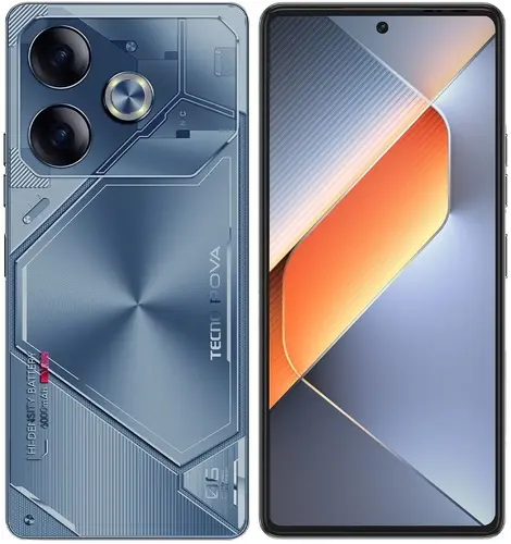 

Смартфон Tecno POVA 6, 6.78" 2460x1080 AMOLED, MediaTek Helio G99 Ultra, 8Gb RAM, 256Gb, 3G/4G, Wi-Fi, BT, 2xCam, 2-Sim, 6000 мА⋅ч, USB Type-C, Android 14, синий, POVA 6