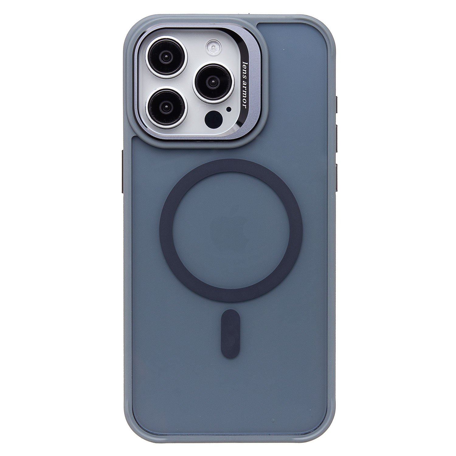 Чехол-накладка SM026 SafeMag для смартфона Apple iPhone 15 Pro Max, серый