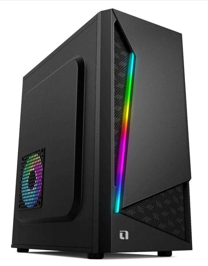 Корпус ACCORD ACC-CL295RGB/ACC-CT295RGB, Midi-Tower, без БП, черный