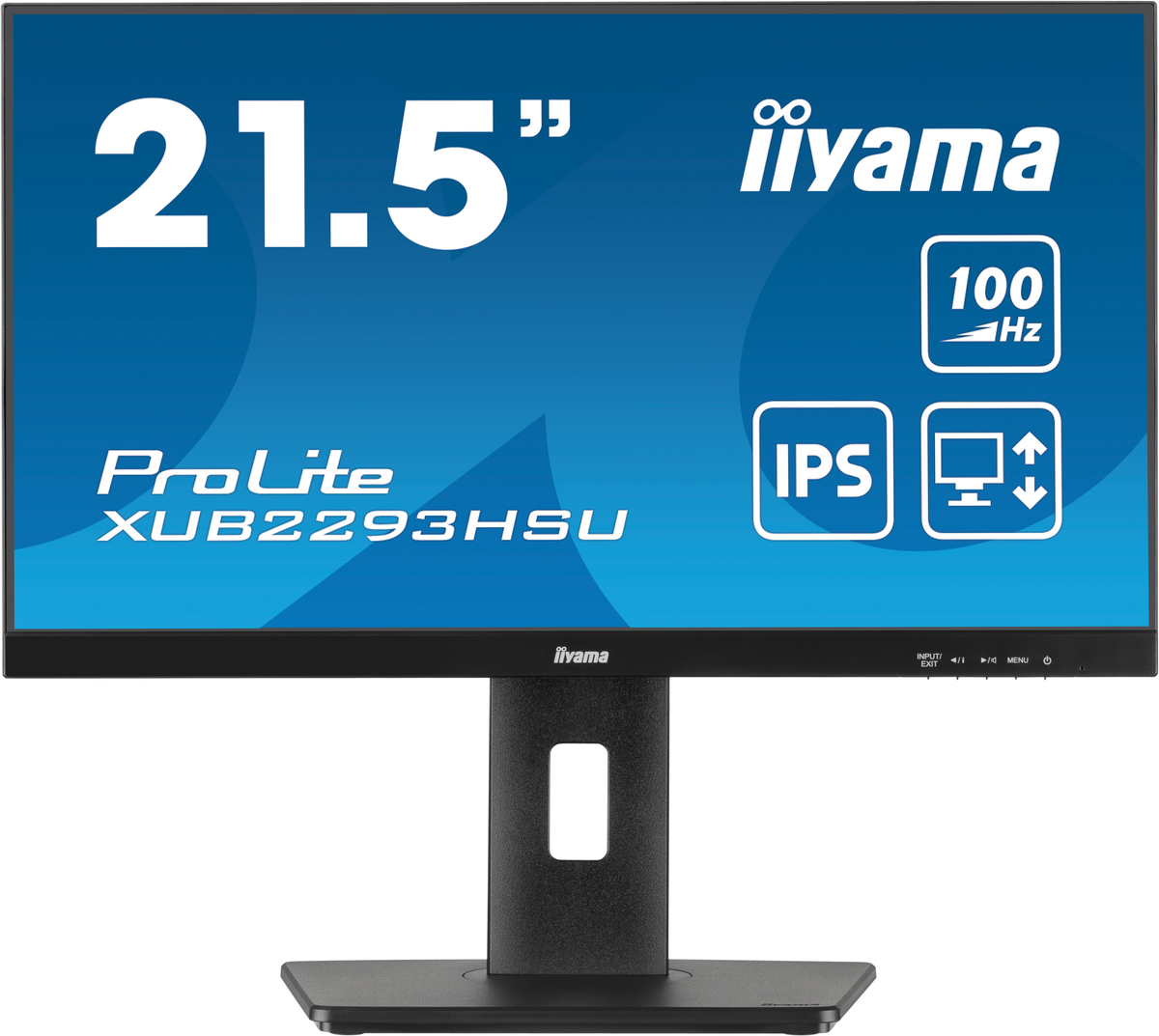 

Монитор 21.5" Iiyama ProLite XUB2293HSU-B6 IPS, 1920x1080 (16:9), 250кд/м2, 100 Гц, 1 мс, 178°/178°, HDMI, DisplayPort, USB-Hub, черный (XUB2293HSU-B6), XUB2293HSU-B6