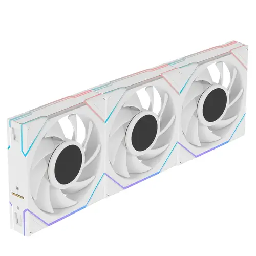 

Комплект вентиляторов Lian Li UNI Fan TL LCD 120 Reverse White, 120x125мм мм, 1900rpm, 31 дБ, 4-pin PWM, 3шт, белый, ARGB подсветка (G99.12RTLLCD3W.R0), TL LCD 120 Reverse White