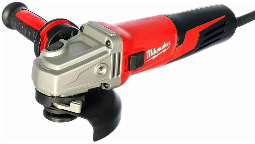 

УШМ (болгарка) Milwaukee AGV 15-125 XE, сетевая, 1.55 кВт, 12.5 см, 11000 об/мин, регулировка частоты вращения, 2.6 кг (4933428127), AGV 15-125 XE