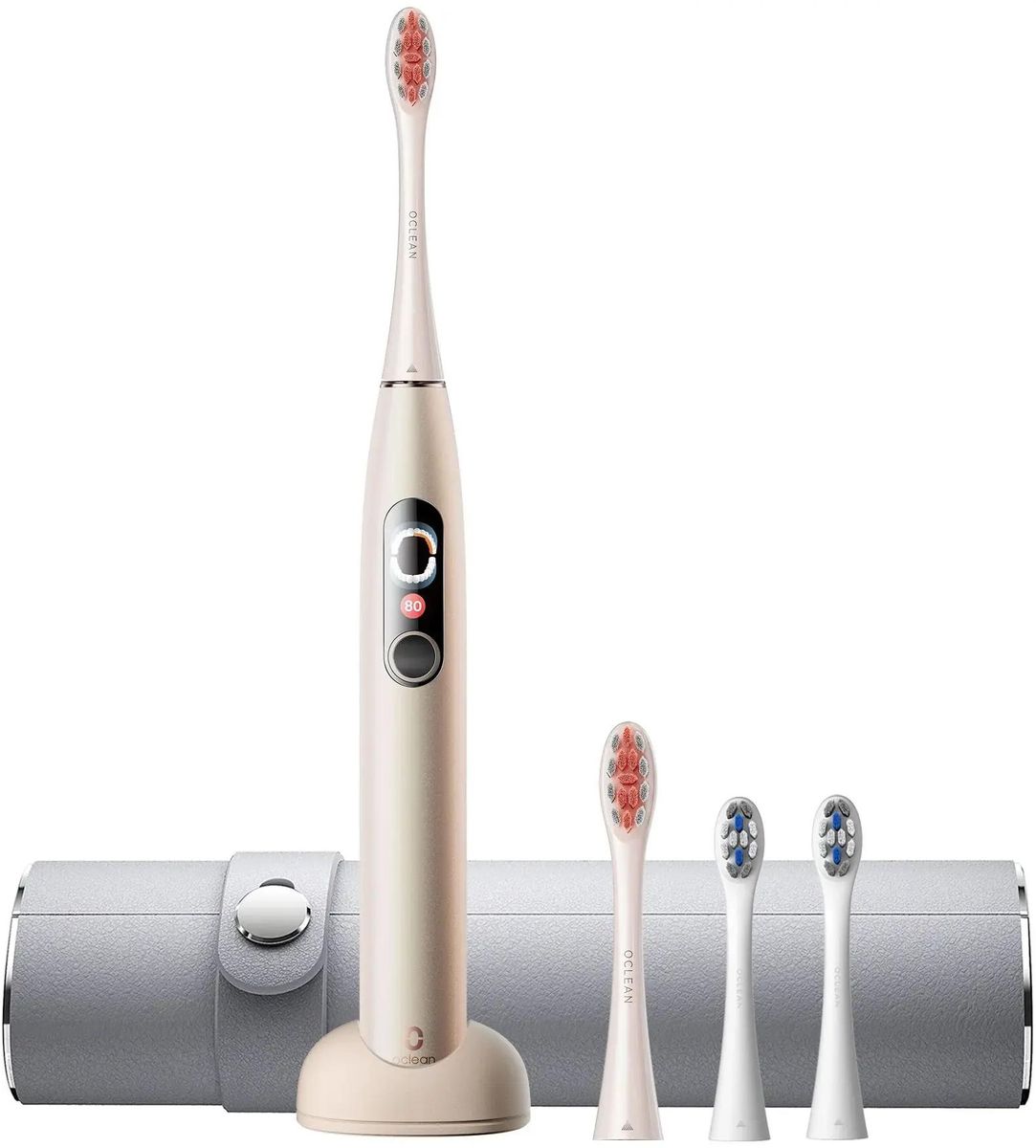 

Электрическая зубная щетка Oclean X Pro Digital Set Y2076, насадок: 4, режимов: 3, золотистый (C01000384), X Pro Digital Set Y2076