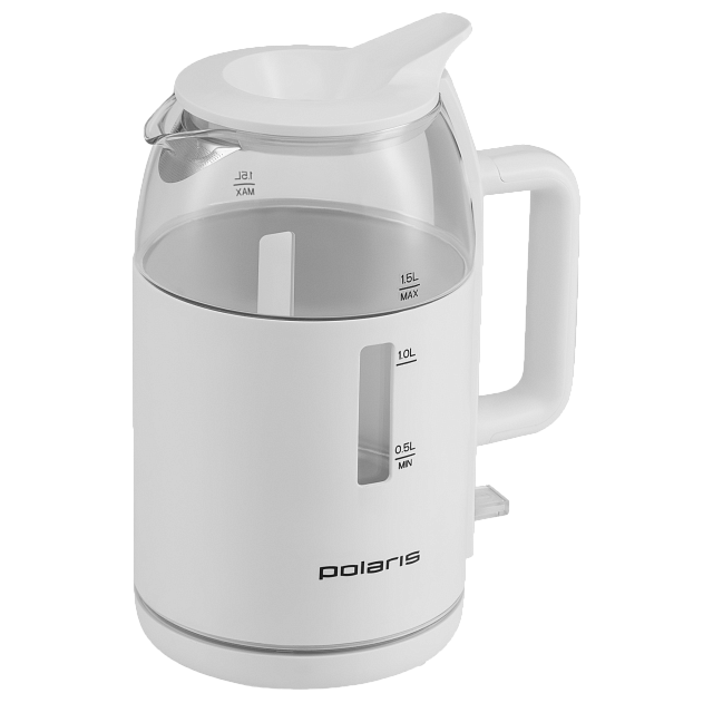

Чайник электрический POLARIS PWK 1545CGL 1.5л. 2.2 кВт, пластик/стекло, белый (PWK 1545CGL), PWK 1545CGL