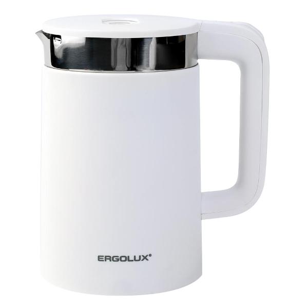 

Чайник электрический Ergolux PRO ELX-KS11-C01 1.8л. 2.2 кВт, пластик/нержавеющая сталь, белый (15329), ELX-KS11-C01