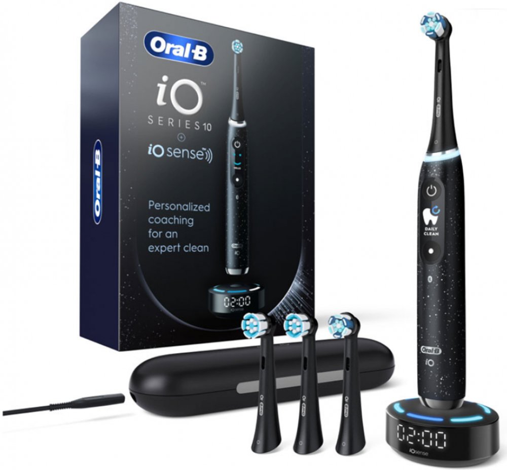 

Электрическая зубная щетка Oral-B IO10, насадок: 1, режимов: 7, черный (4210201434672), IO10