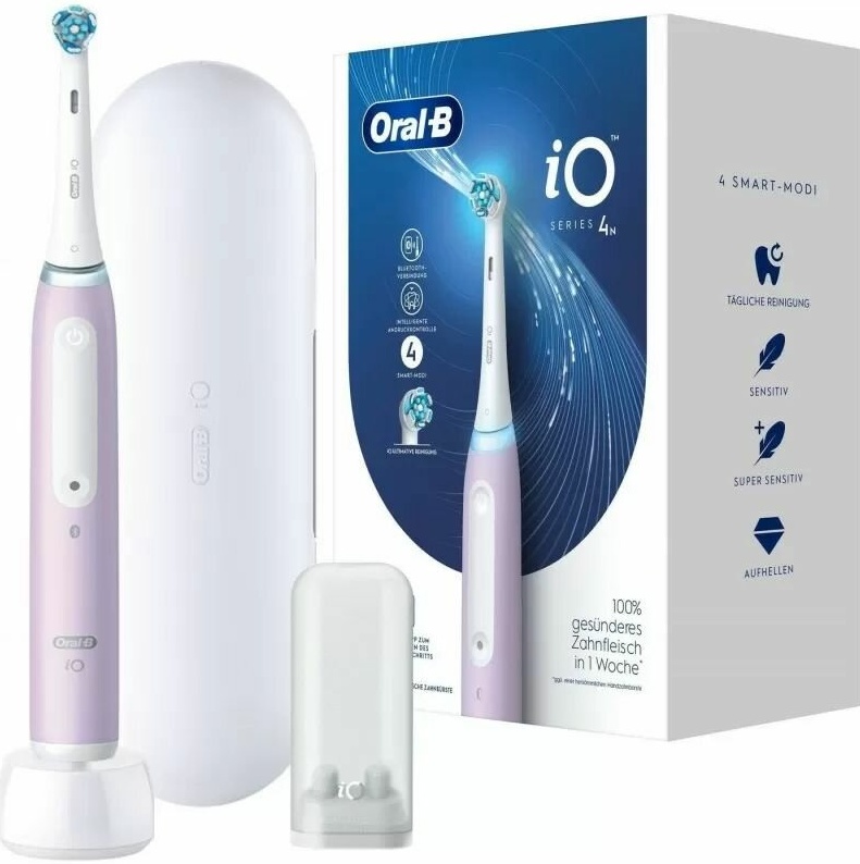 

Электрическая зубная щетка Oral-B IO4, насадок: 1, режимов: 4, лавандовый (4210201437925), IO4