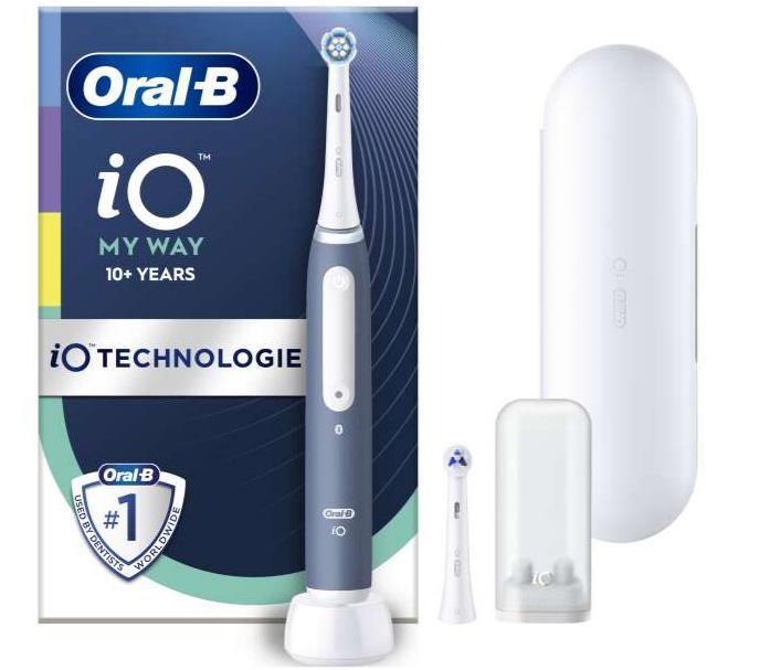 

Электрическая зубная щетка Oral-B IO4 My Way, насадок: 1, режимов: 4, синий (8006540818787), IO4 My Way