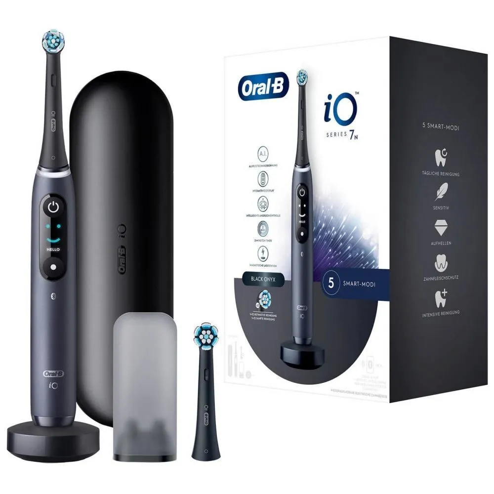 

Электрическая зубная щетка Oral-B iO Series 7N, насадок: 2, режимов: 5, черный (iOM.7.202.2BD), iO Series 7N