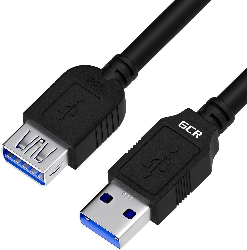 

Кабель-удлинитель USB(Am)-USB(Af), 3 м, черный, Greenconnect (GCR-52702)