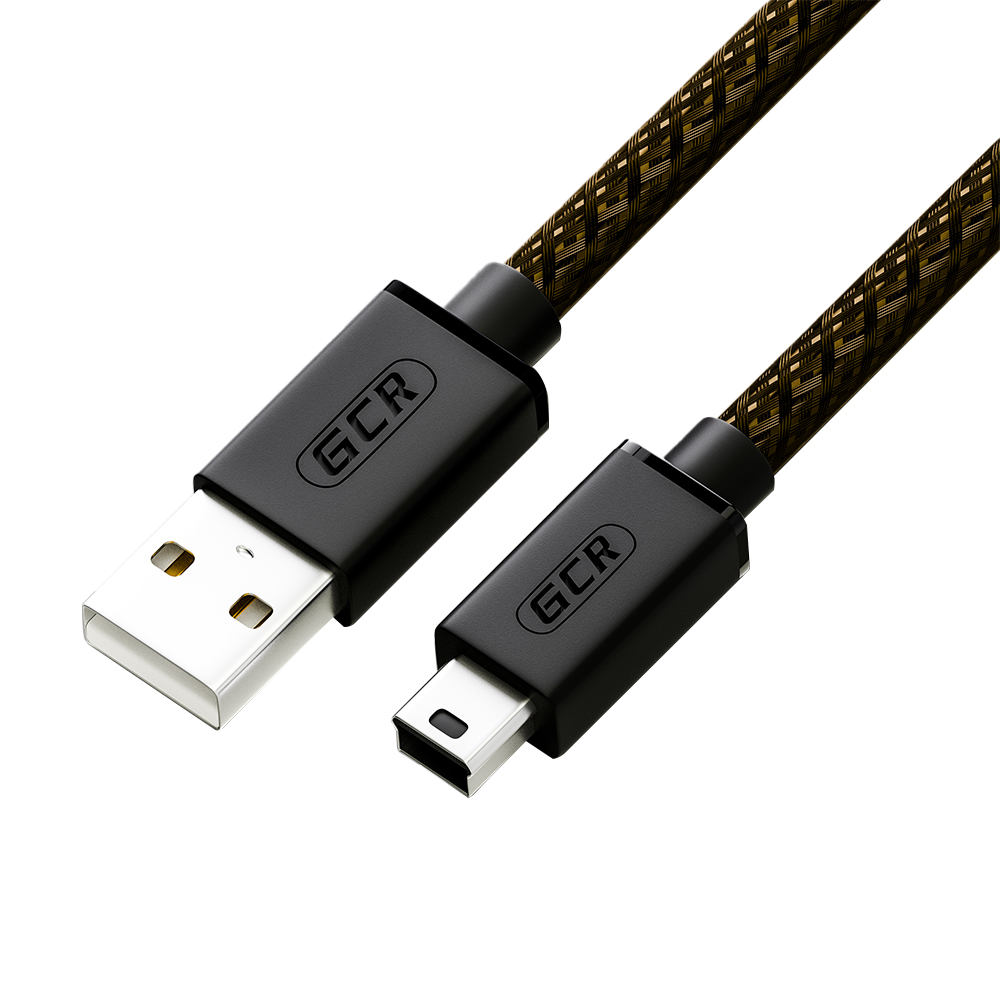 

Кабель USB 2.0(Am)-Mini USB 2.0(Bm), экранированный, 1 м, черный/прозрачный, Greenconnect PROF (GCR-51197)