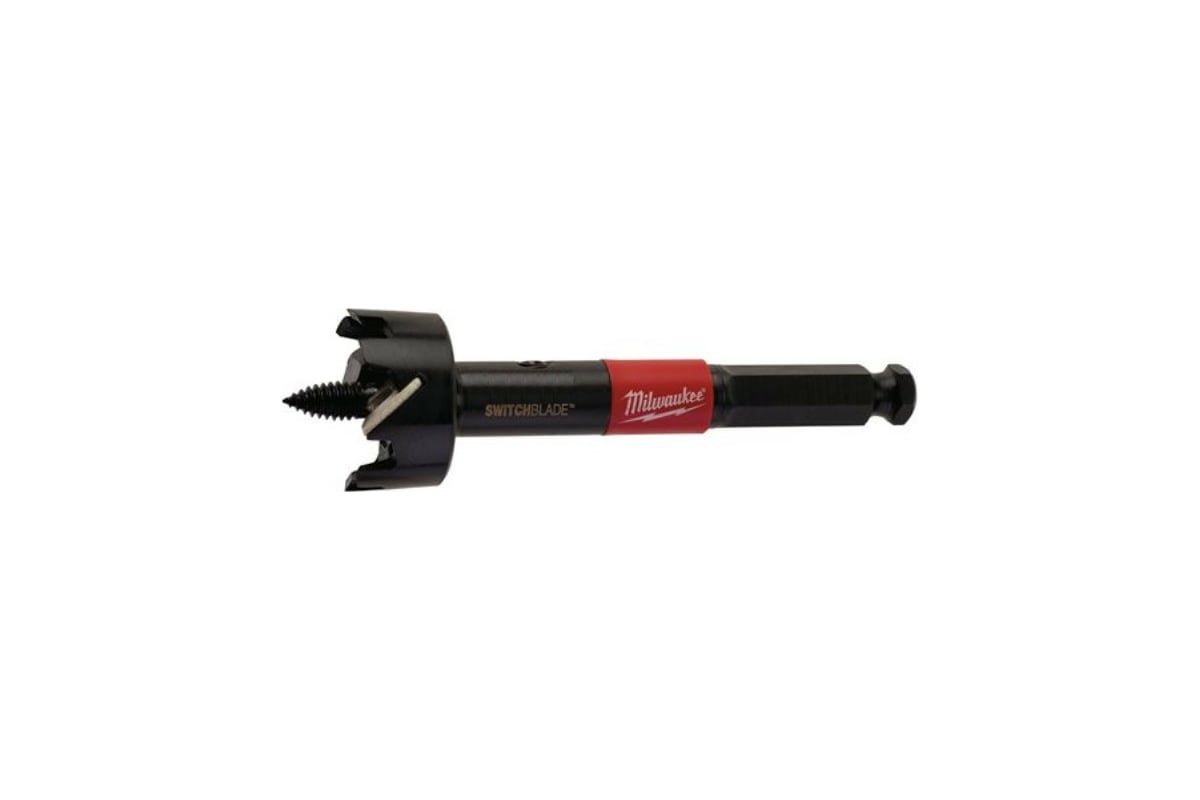 

Сверло Форстнера ⌀38 мм x 80 мм, по дереву, Milwaukee Switchblade, 1 шт. (4932479498)