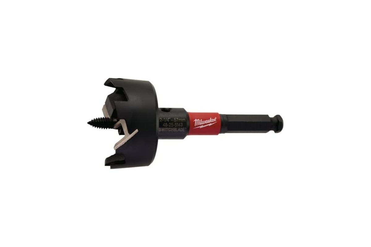 

Сверло Форстнера ⌀57 мм x 80 мм, по дереву, Milwaukee Switchblade, 1 шт. (4932479501)