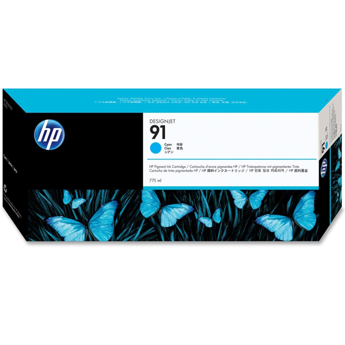 

Картридж струйный HP 91 (C9467A), голубой, оригинальный, объем 775 мл для HP HP Designjet Z6100, 91