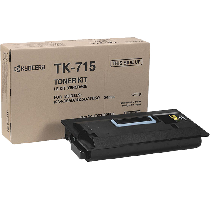 

Картридж лазерный Kyocera TK-715/1T02GR0EU0, черный, 34000 страниц, оригинальный для Kyocera KM-3050, KM-4050, KM-5050, TK-715