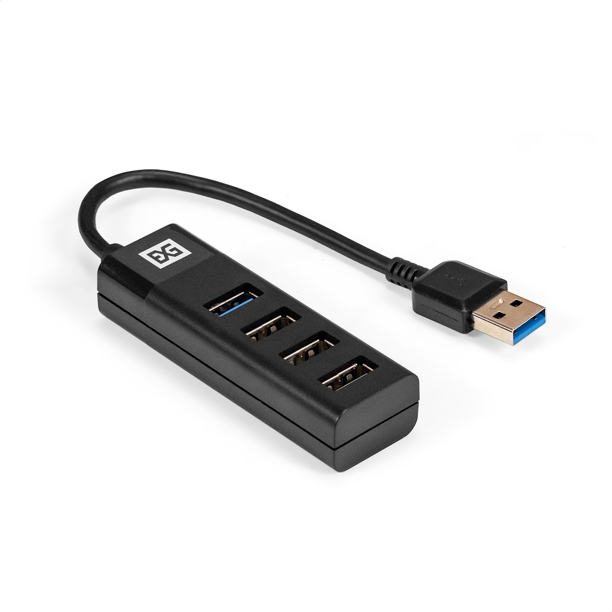 USB-концентратор Exegate DUB-3213, 3xUSB 2.0, 1xUSB 3.0, черный (EX296923RUS)