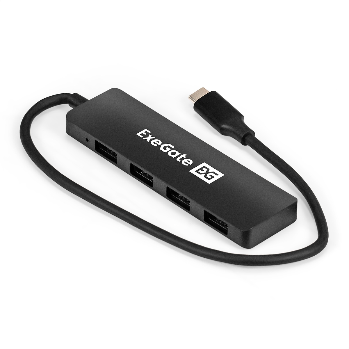 USB-концентратор Exegate DUB-4CP/3, 4xUSB 3.0, черный (EX296929RUS)