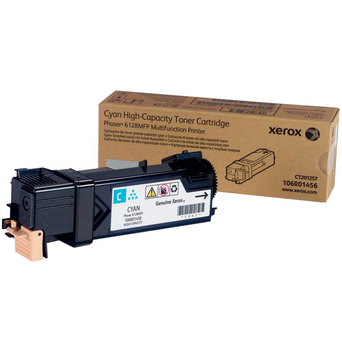 

Картридж лазерный Xerox 106R01456, голубой, 2500 страниц, оригинальный для Phaser 6128MFP
