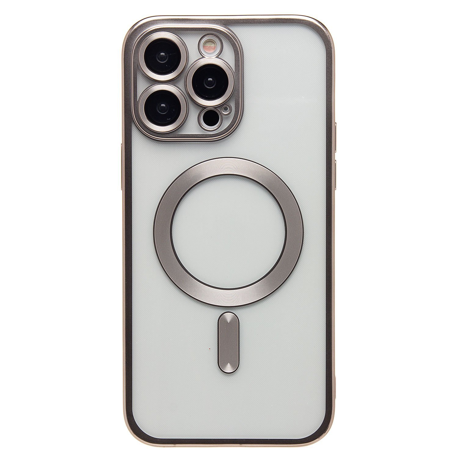 Чехол-накладка SM027 SafeMag для смартфона Apple iPhone 14 Pro Max, титановый