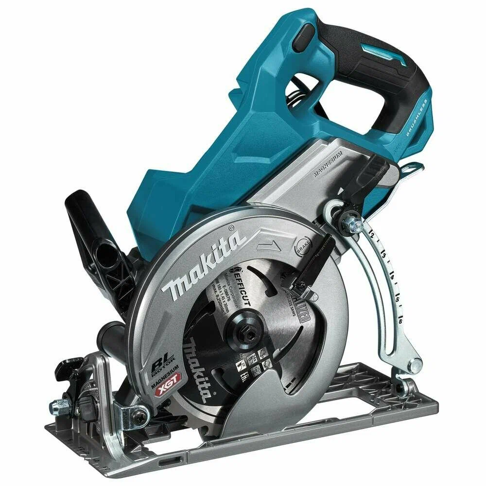 Дисковая пила Makita RS001GZ, 6400 об/мин, диаметр диска 18.5 см, аккумуляторная Li-Ion 40 В, поставляется без аккумуляторов и зарядного устройства (RS001GZ)