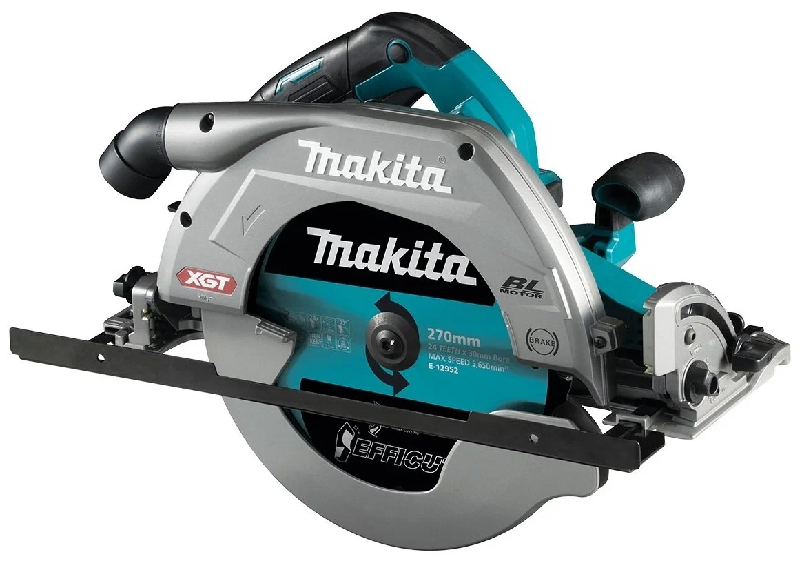 Дисковая пила Makita HS011GZ 3500 обмин диаметр диска 27 см аккумуляторная Li-Ion 40 В подсветка поставляется без аккумуляторов и зарядного устройства HS011GZ 53400₽