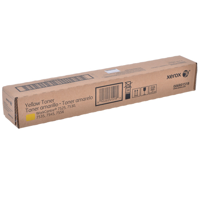

Картридж лазерный Xerox 006R01518, желтый, 15000 страниц, оригинальный для Xerox WorkCentre 7525/7530/7535/7545/7556, 7830/7835/7845/7855, 7970, 006R01518
