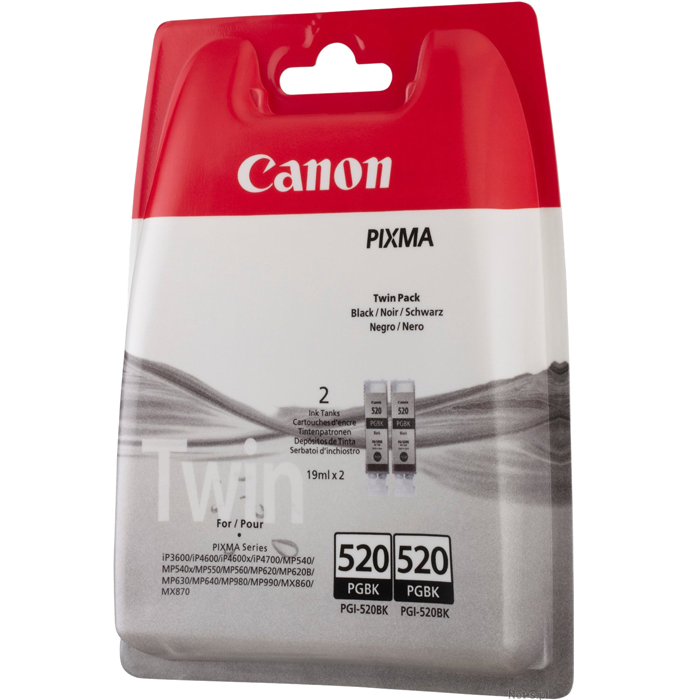 Картридж Canon PGI-520 BK TWIN (2932B012), черный