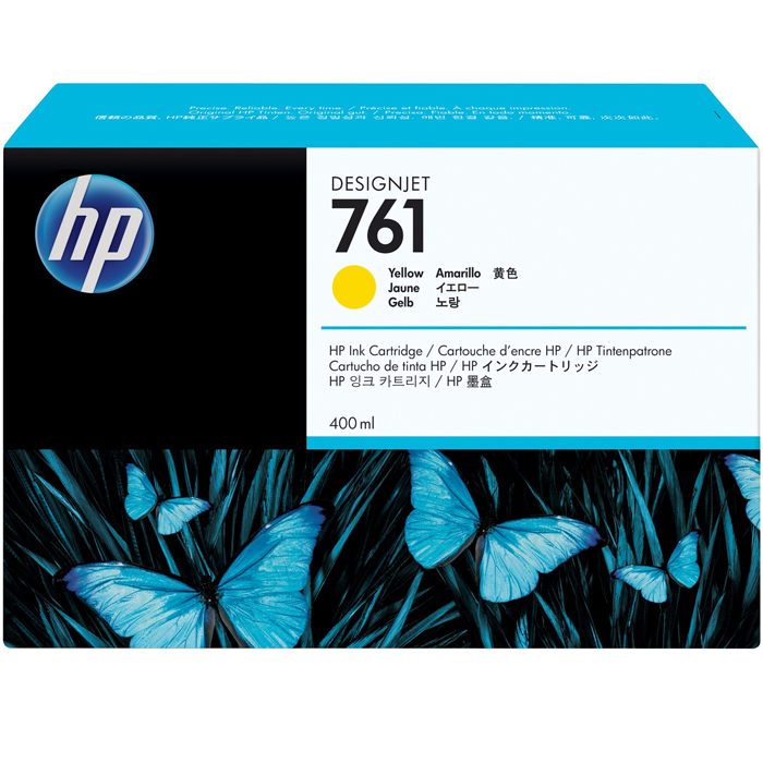 

Картридж струйный HP 761 (CM992A), желтый, оригинальный, объем 400 мл для HP HP Designjet T7100 / T7200, 761