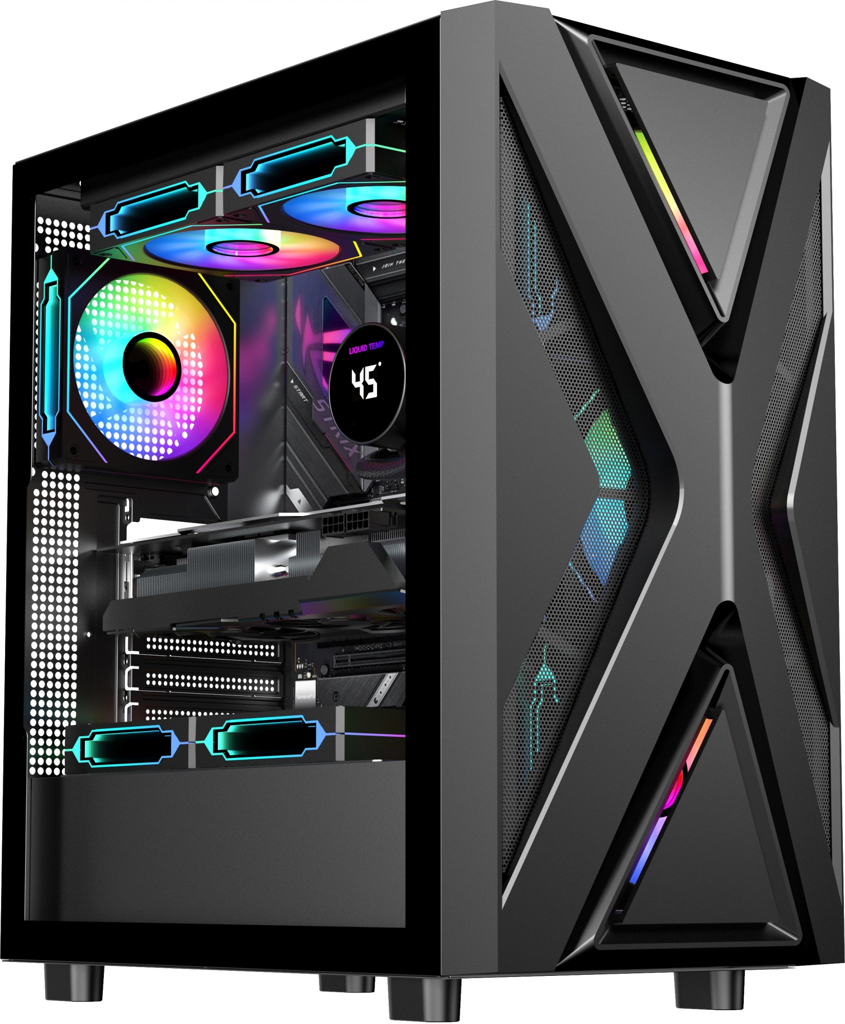 

Корпус GMNG GG-CC101, ATX, Midi-Tower, USB 3.0, черный, без БП (GG-CC101), GG-CC101