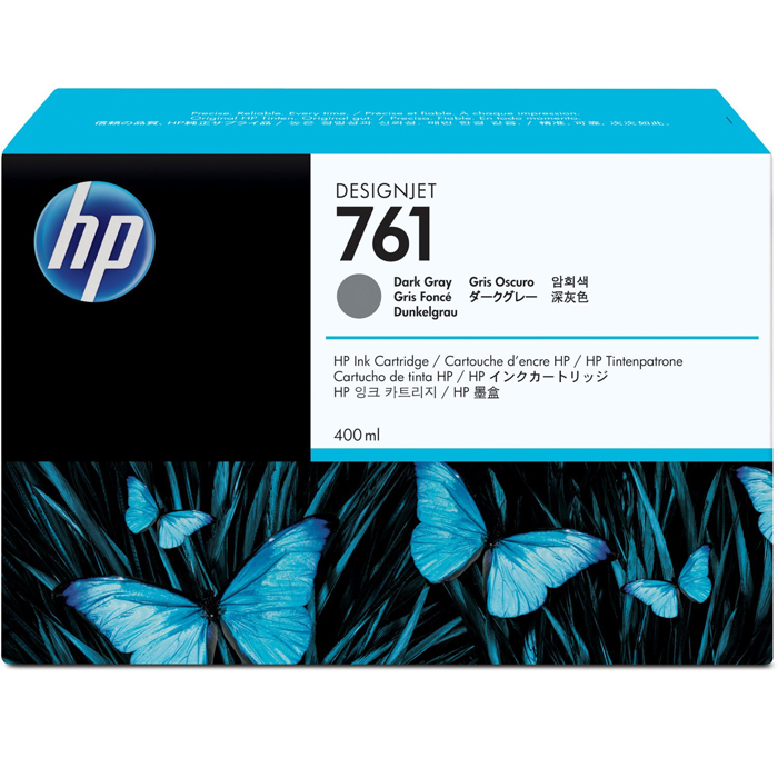 

Картридж струйный HP 761 (CM996A), темно-серый, оригинальный, объем 400 мл для HP HP Designjet T7100 / T7200, 761
