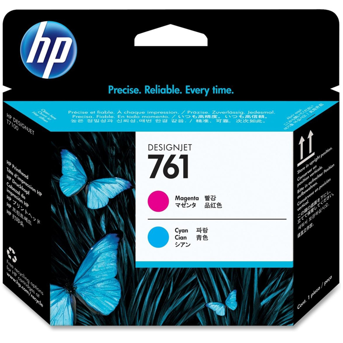 

Печатающая головка HP 761 Designjet (пурпурный/голубой) (CH646A), No. 761
