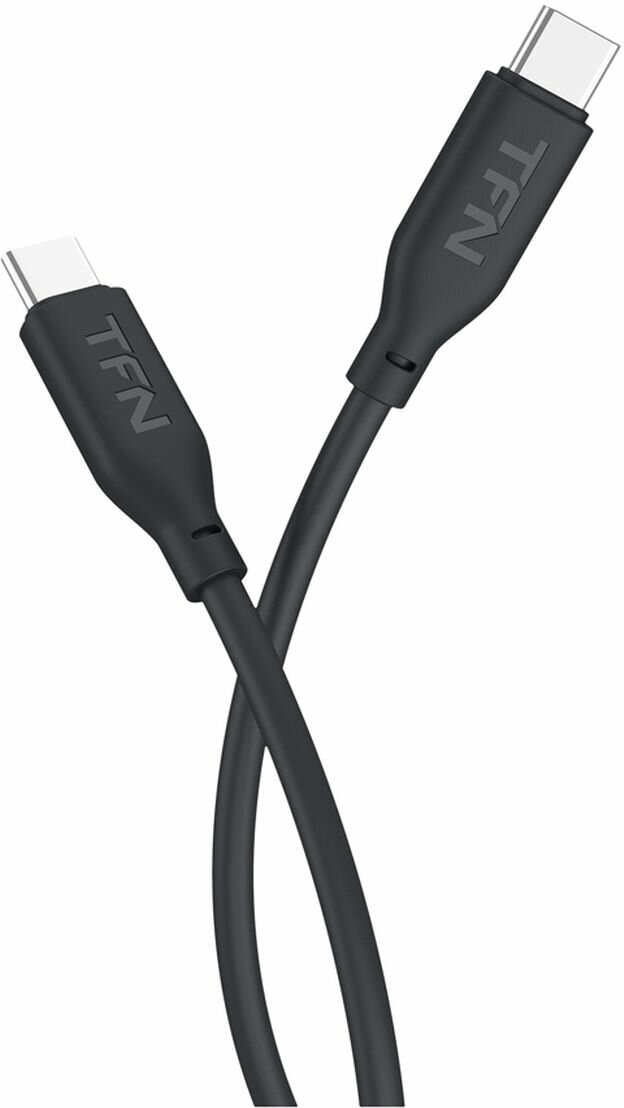 

Кабель USB Type-C-USB Type-C, 3А, 60 Вт, 2 м, черный, TFN (TFN-C-SIL-CC2M-BK)