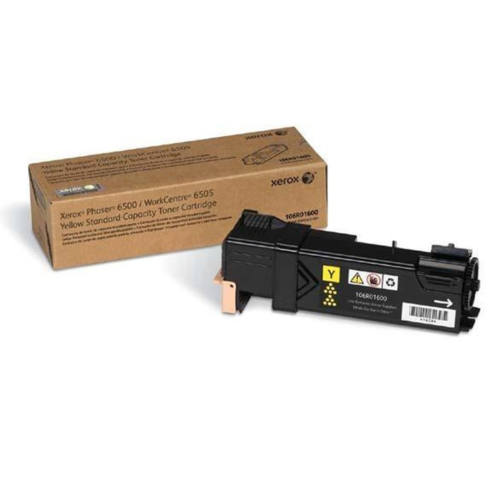 

Картридж лазерный Xerox 106R01600, желтый, 1шт., 1000 страниц, оригинальный, для Xerox Phaser 6500, WorkCentre 6505