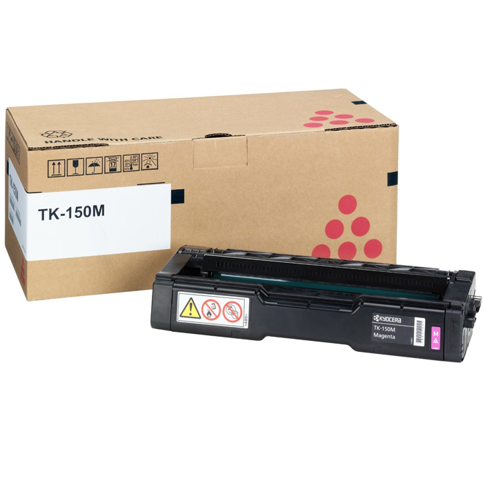 

Картридж лазерный Kyocera TK-150M/1T05JKBNL0, пурпурный, 6000 страниц, оригинальный, для Kyocera FS-C1020MFP, FS-C1020MFP+, TK-150M