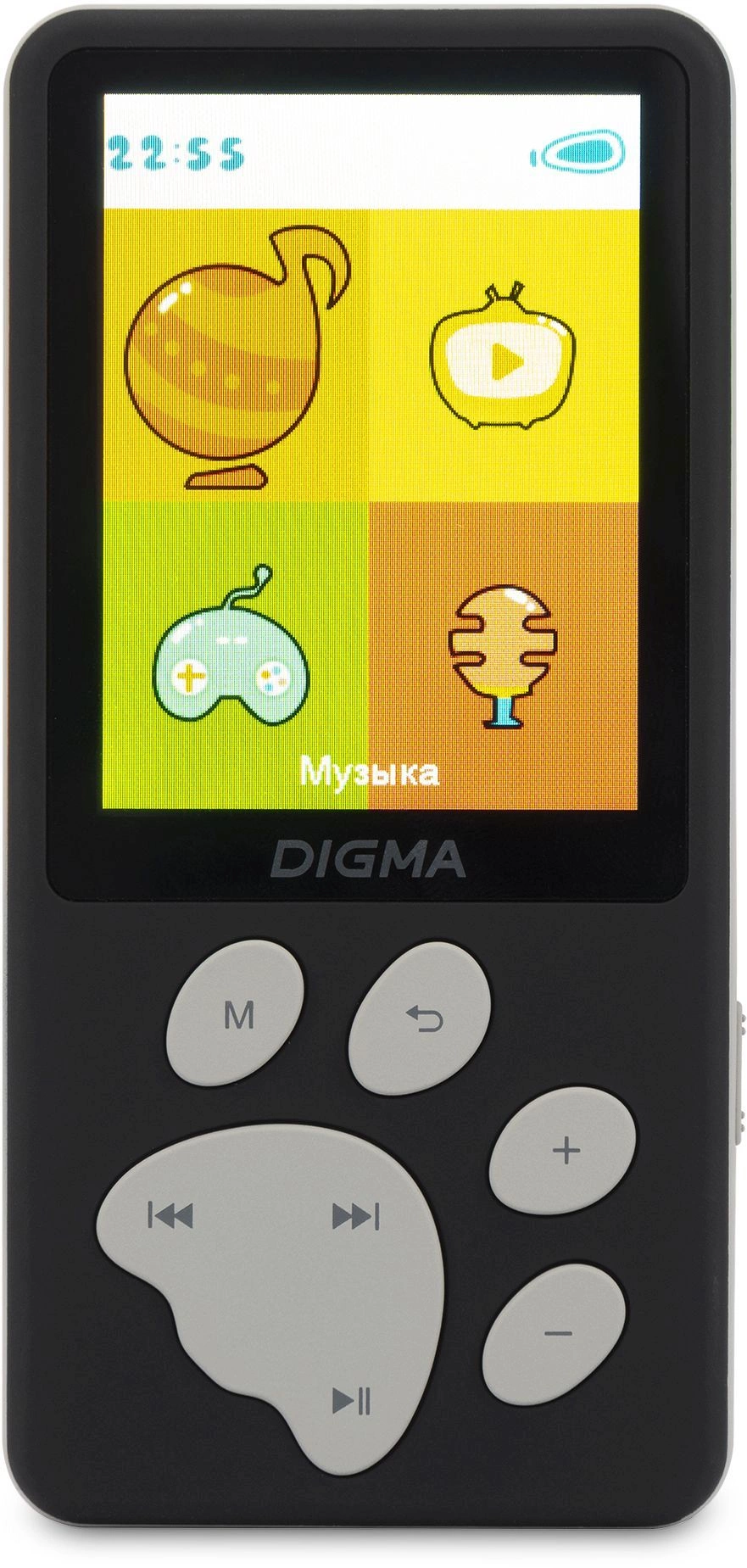 

Плеер Digma S5 8Gb, черный/серый (S5B), S5