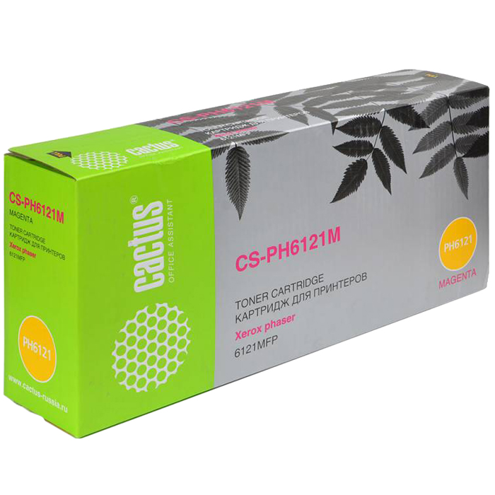 

Картридж лазерный Cactus CS-PH6121M (106R01474), пурпурный, 2600 страниц, совместимый, для Xerox Phaser 6121MFP