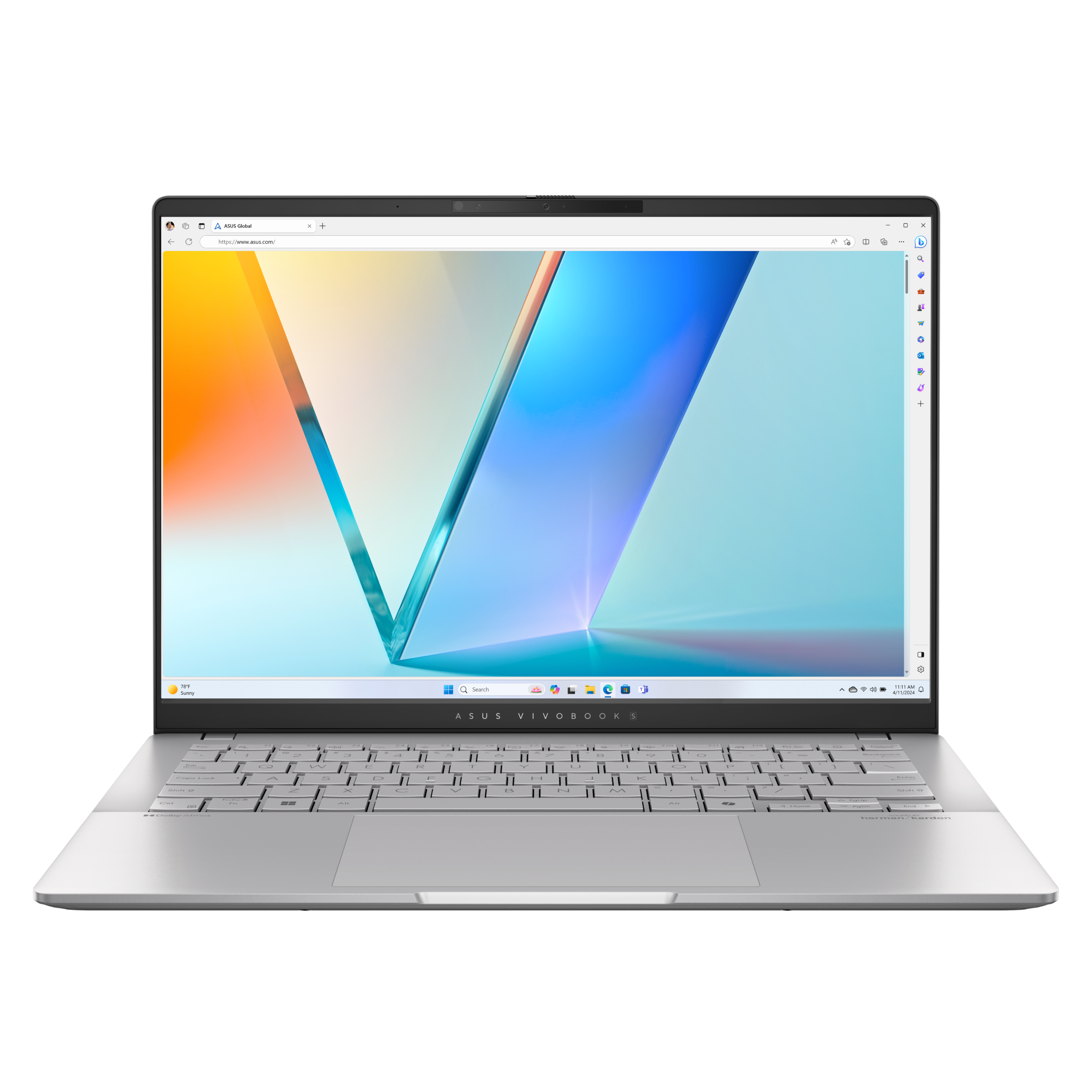 

Ноутбук ASUS VivoBook S14 M5406WA-PP086W 14" OLED 2880x1800, AMD Ryzen AI 9 HX 370 2 ГГц, 32Gb RAM, 1Tb SSD, W11, серебристый (90NB14P1-M004N0), M5406WA-PP086W