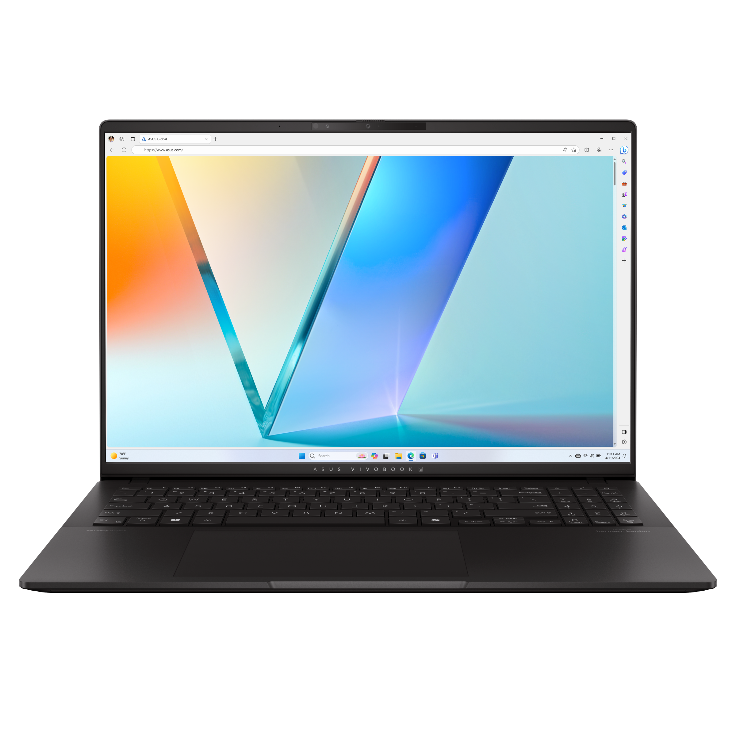 Ноутбук 16" ASUS VivoBook S 16 M5606WA-MX034W, черный (90NB14B2-M002B0)