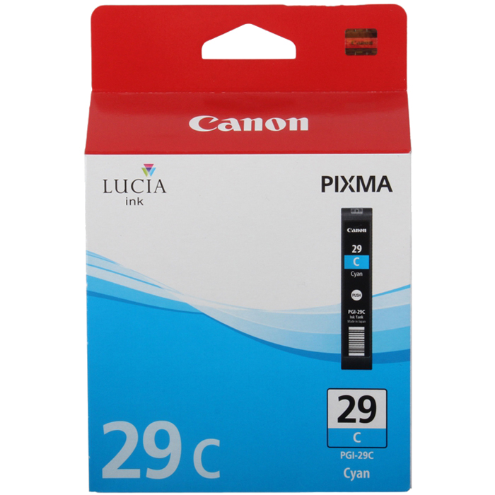 

Картридж струйный Canon PGI-29C (4873B001), голубой, оригинальный, ресурс 230 страниц, для Canon PIXMA-PRO-1, PGI-29C
