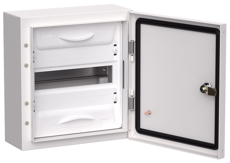 Корпус металлический 33.5 см x 31 см x 14 см, IP54, IEK ЩРн-12 (1х12)