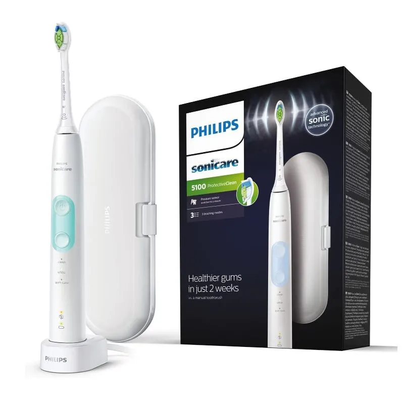 

Электрическая зубная щетка Philips Sonicare ProtectiveClean, насадок: 1, режимов: 3, белый (HX6857/28), Sonicare ProtectiveClean