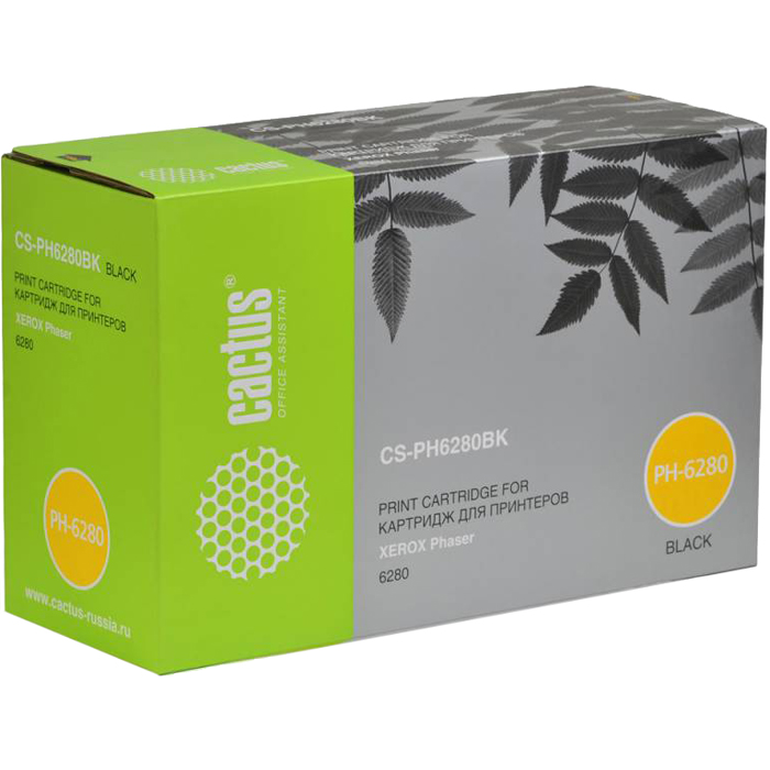 

Картридж лазерный Cactus CS-PH6280BK (106R01403), черный, 7000 страниц, совместимый, для Xerox Phaser 6280