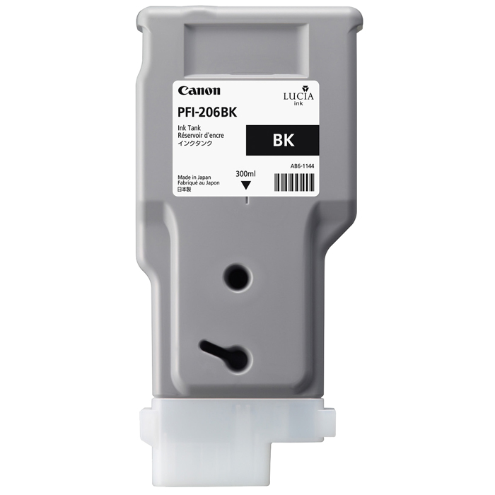 

Картридж струйный Canon PFI-206 BK (5303B001), черный, оригинальный, объем 300мл, для Canon imagePROGRAF-iPF6400 / iPF6400s / iPF6400se / iPF6450, PFI-206 BK